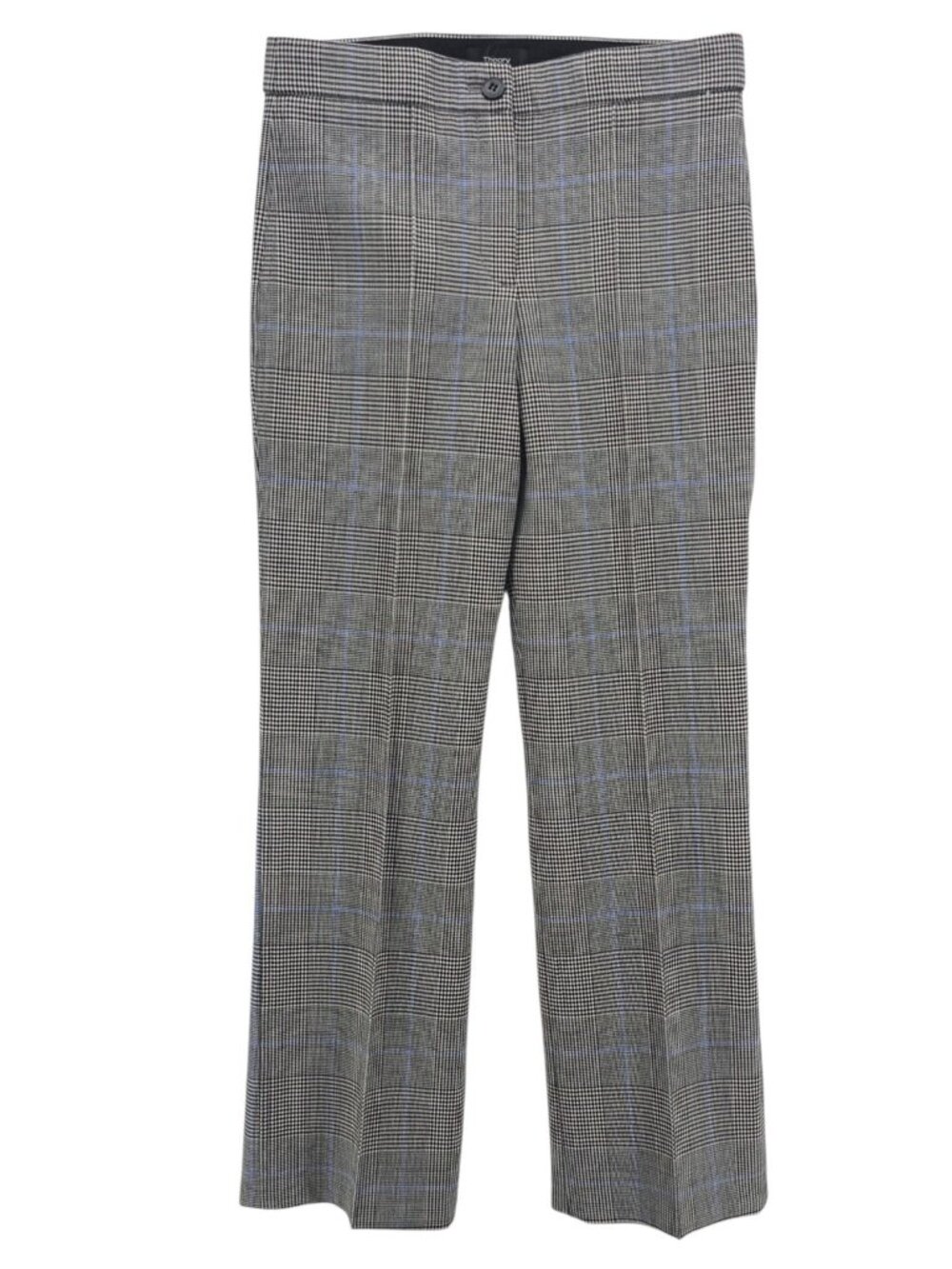 THEORY Cardinal Trouser Windowpane Portland Wool Blend Size 2